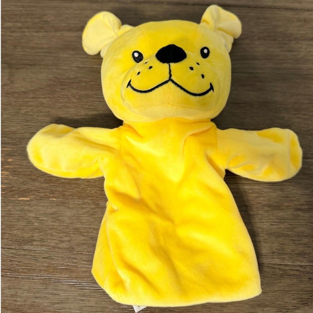 Mattel‎ Primrose Schools Yellow Dog Hand Puppet Plush Toy